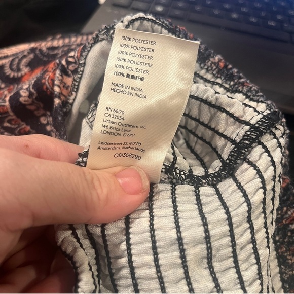 Free People medium blue rust velvet renaissance style puff sleeve blouse medium - Picture 13 of 13